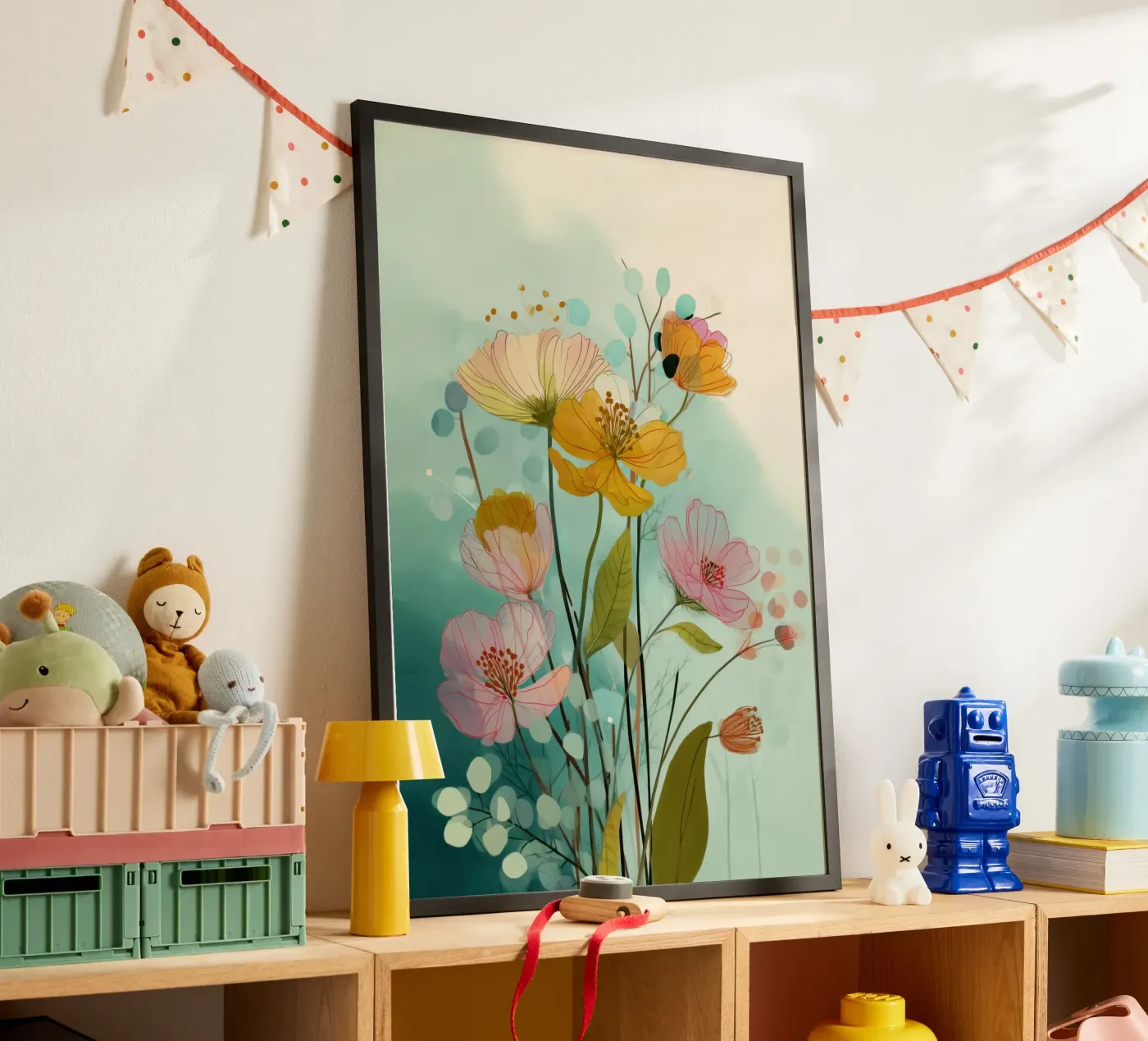 Soft Wildflowers poster da Clara August