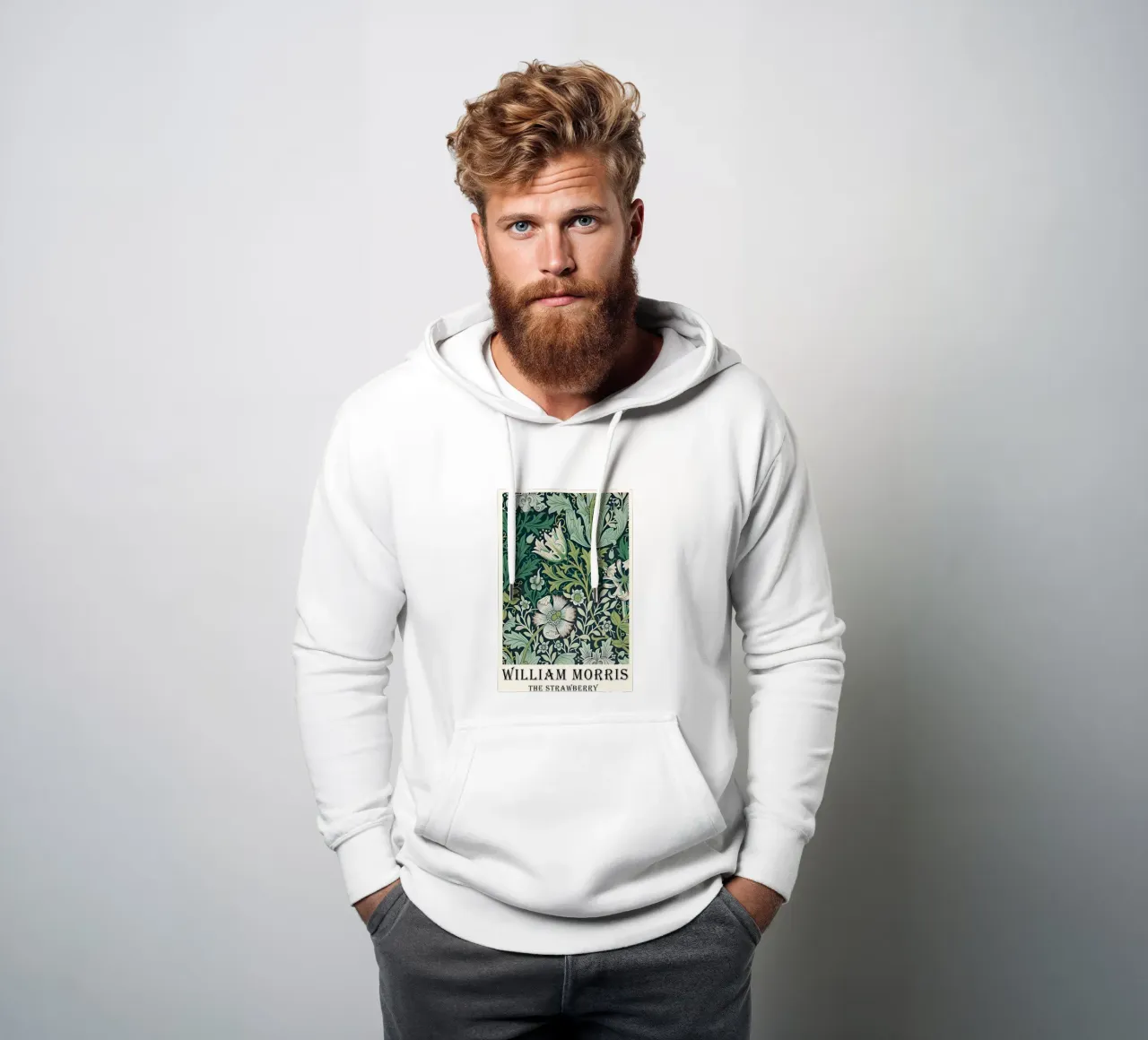 foglie verdi felpa con cappuccio da Ropech Shop