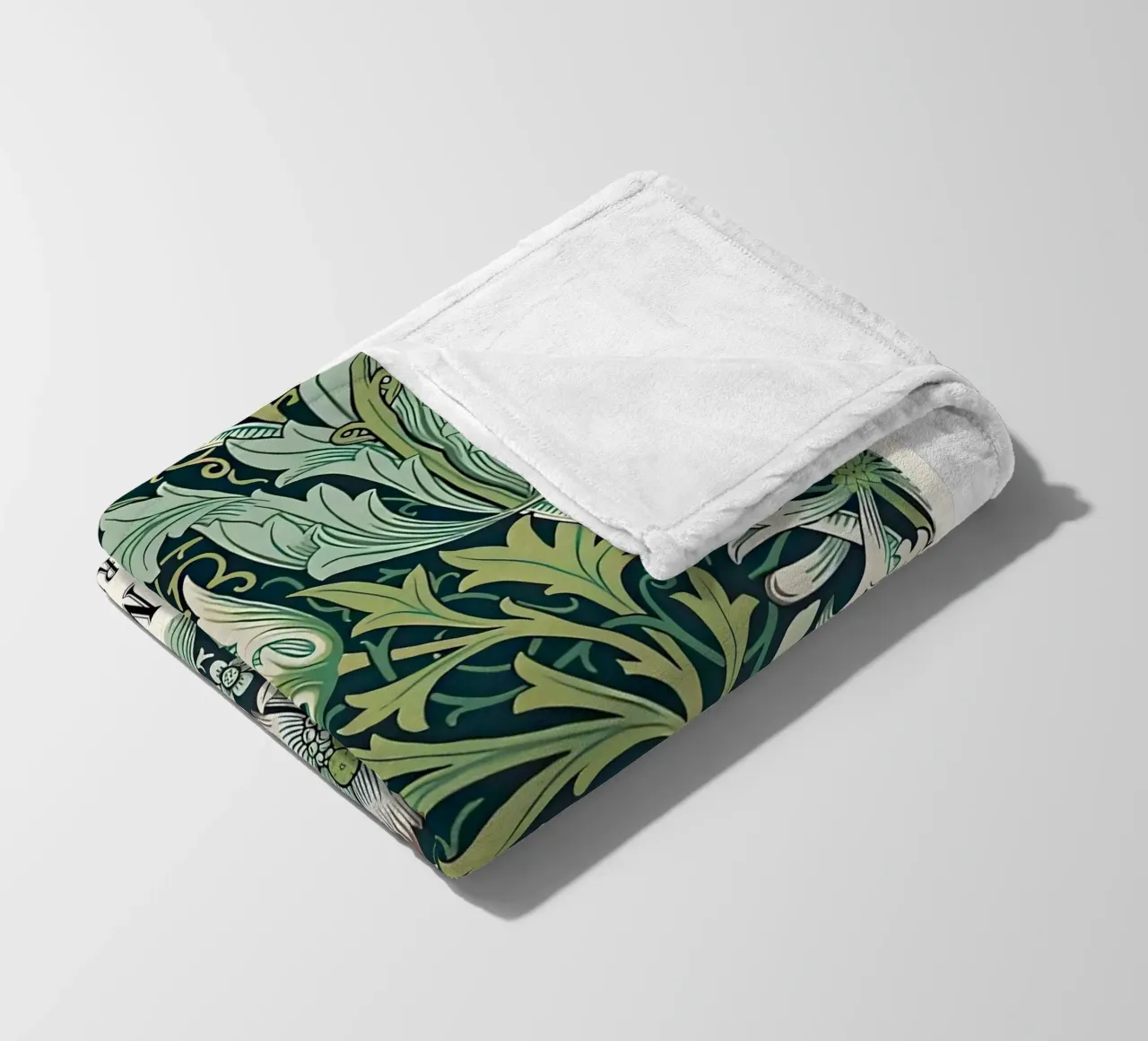 foglie verdi coperta in pile da Ropech Shop