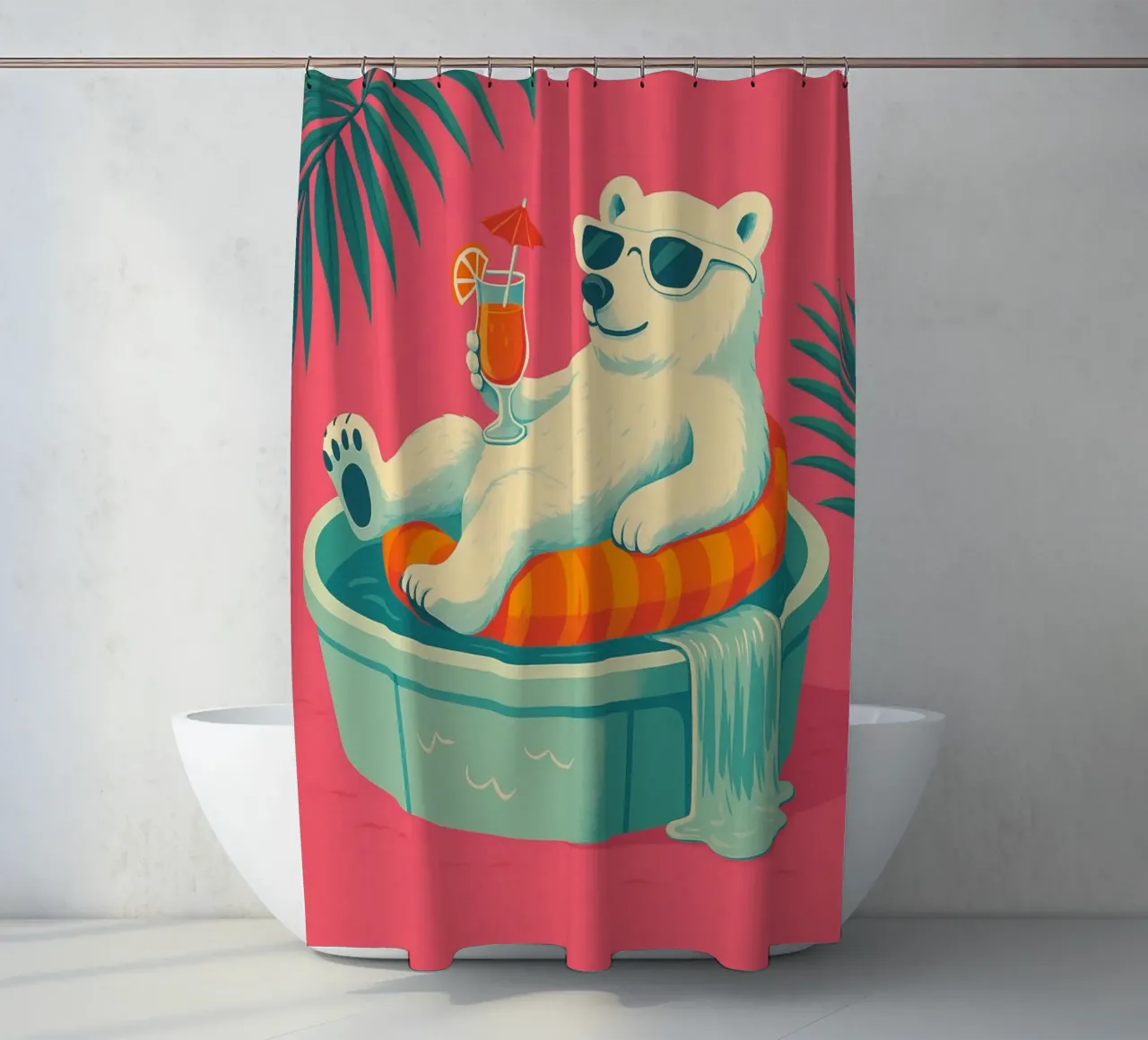 Lazy Days shower curtain by Studio M