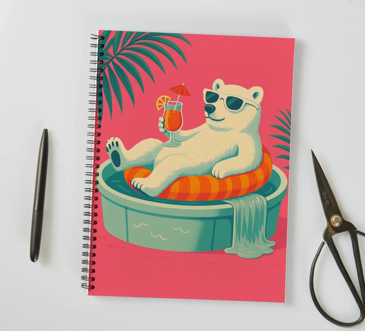 Lazy Days spiral notebook by Studio M