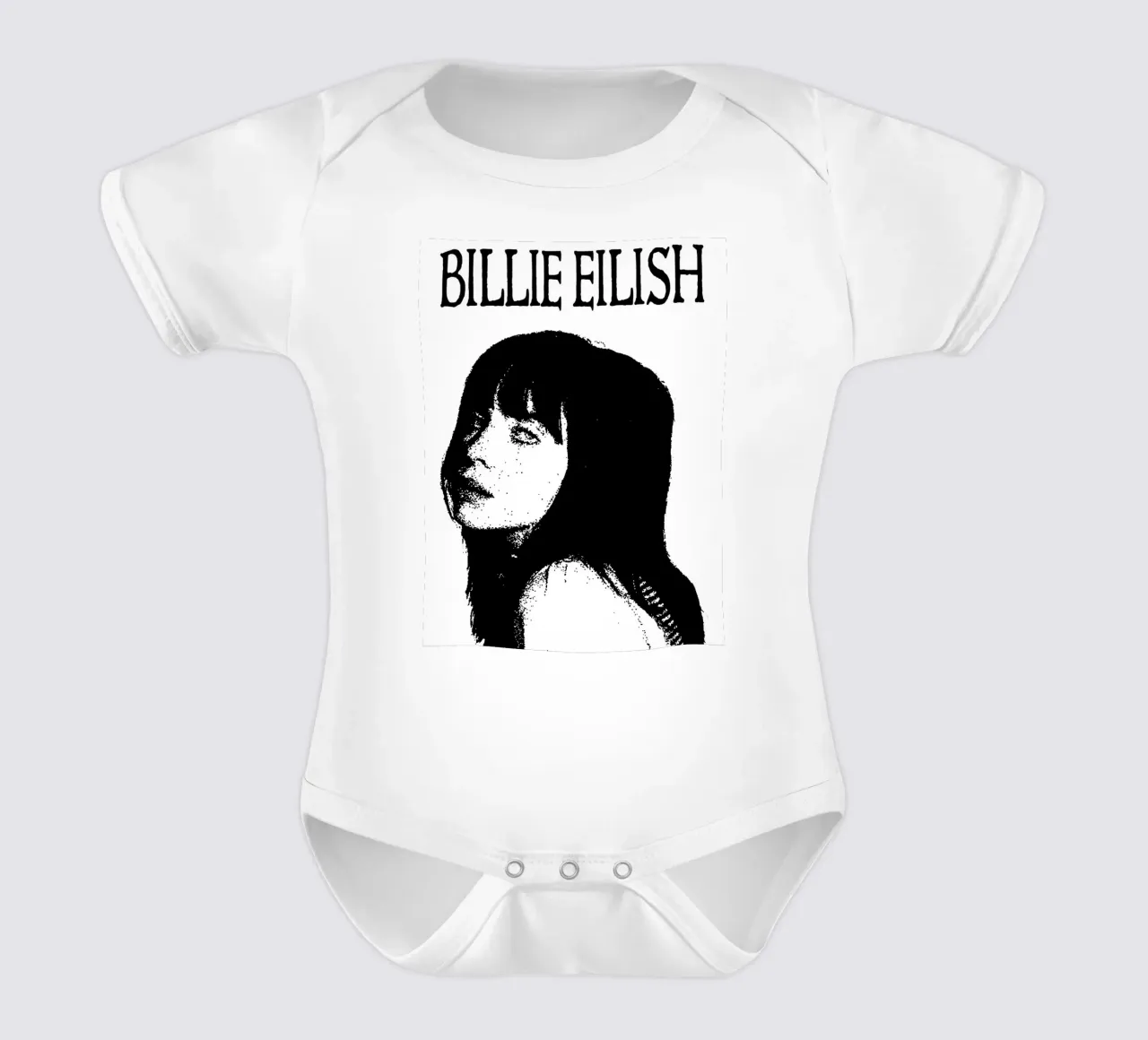Billie Eilish body neonato maniche corte da vanhesling