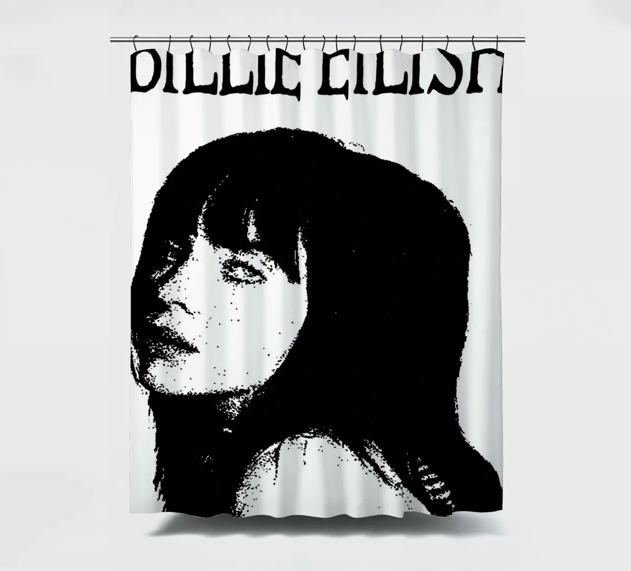 Billie Eilish shower curtain by vanhesling