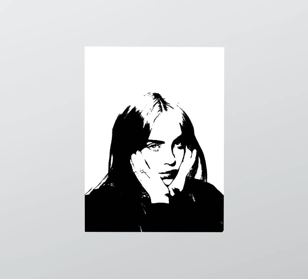 Billie Eilish pegatina de vanhesling