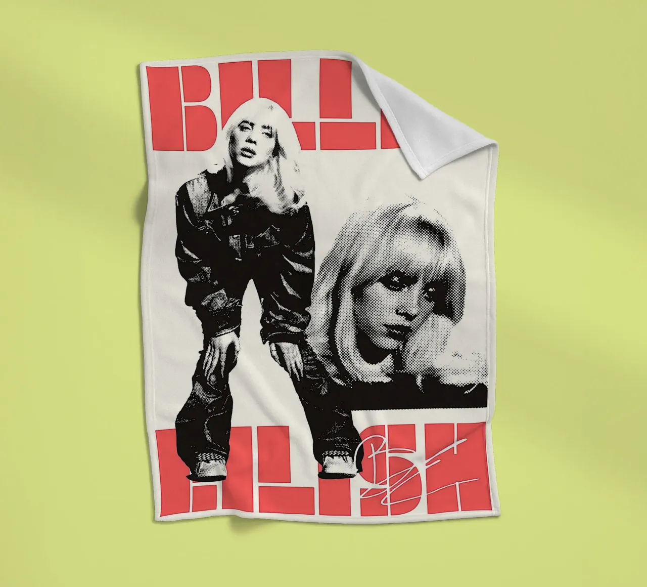 Billie Eilish coperta in pile da vanhesling
