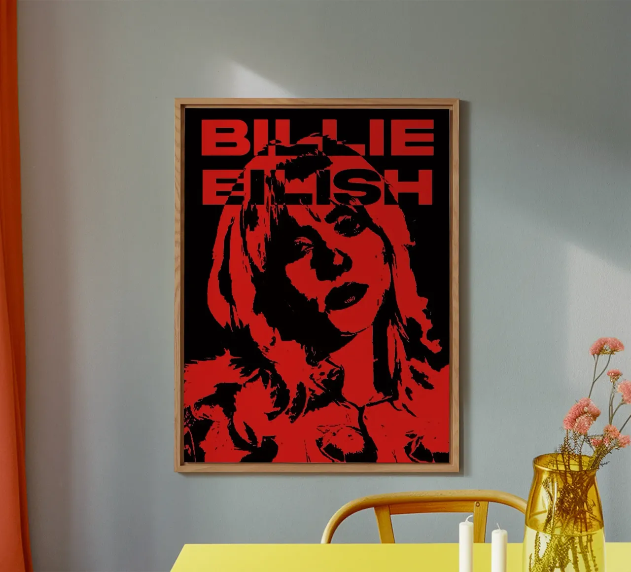 Billie Eilish alluminio dibond da vanhesling
