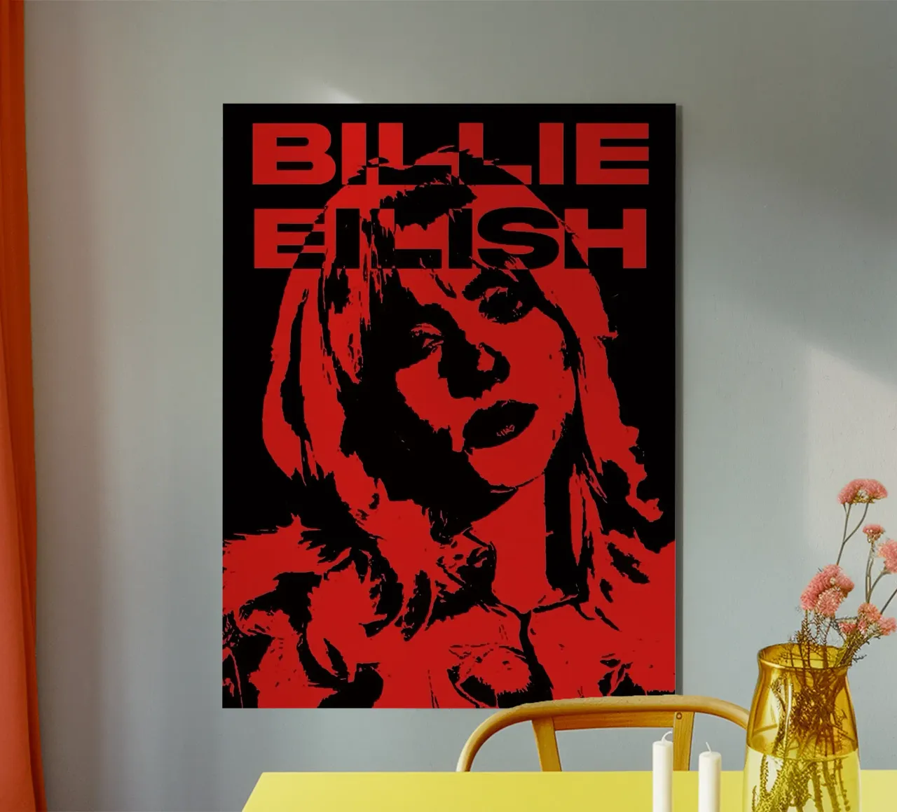 Billie Eilish alluminio dibond da vanhesling