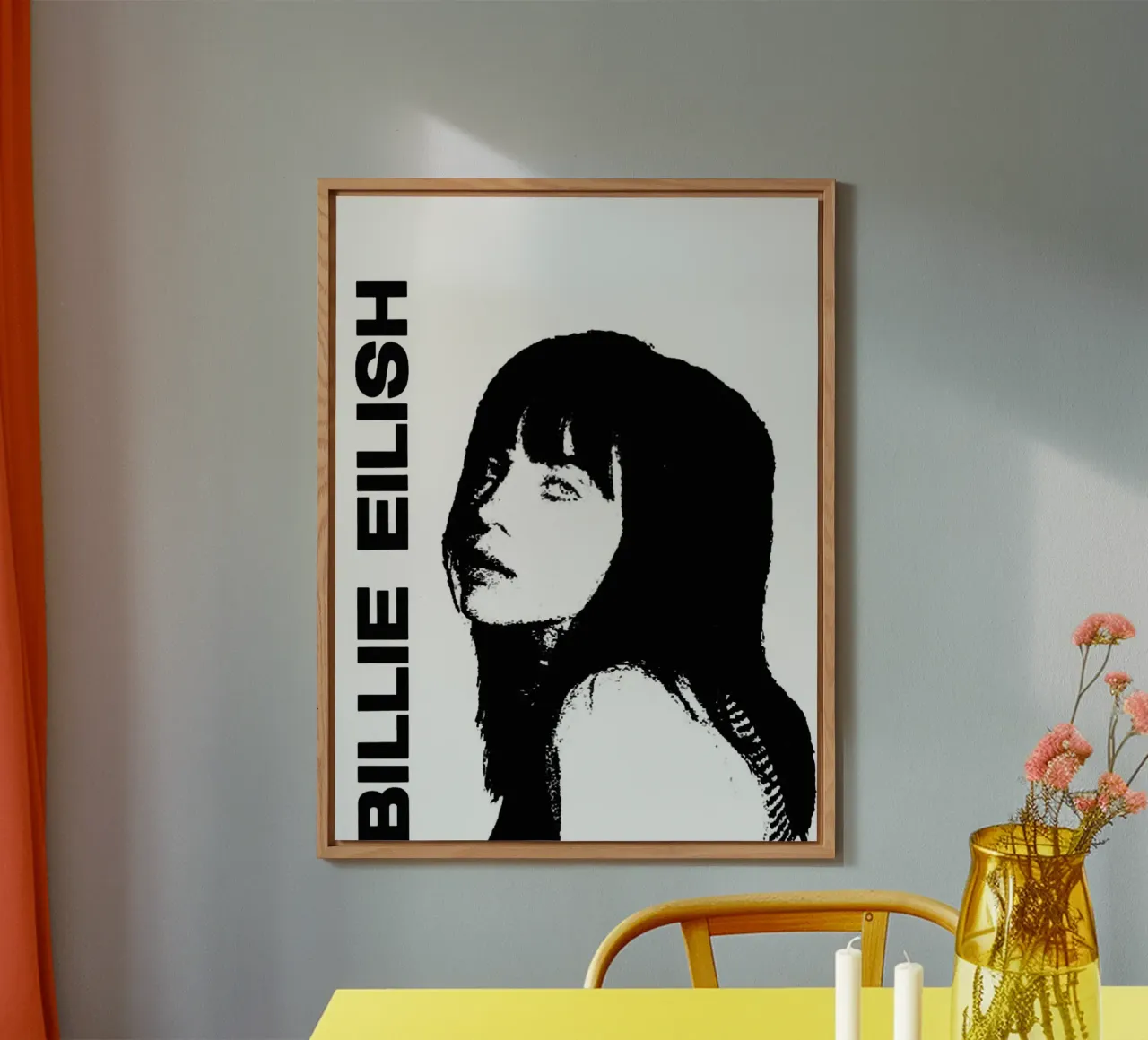 Billie Eilish alluminio dibond da vanhesling