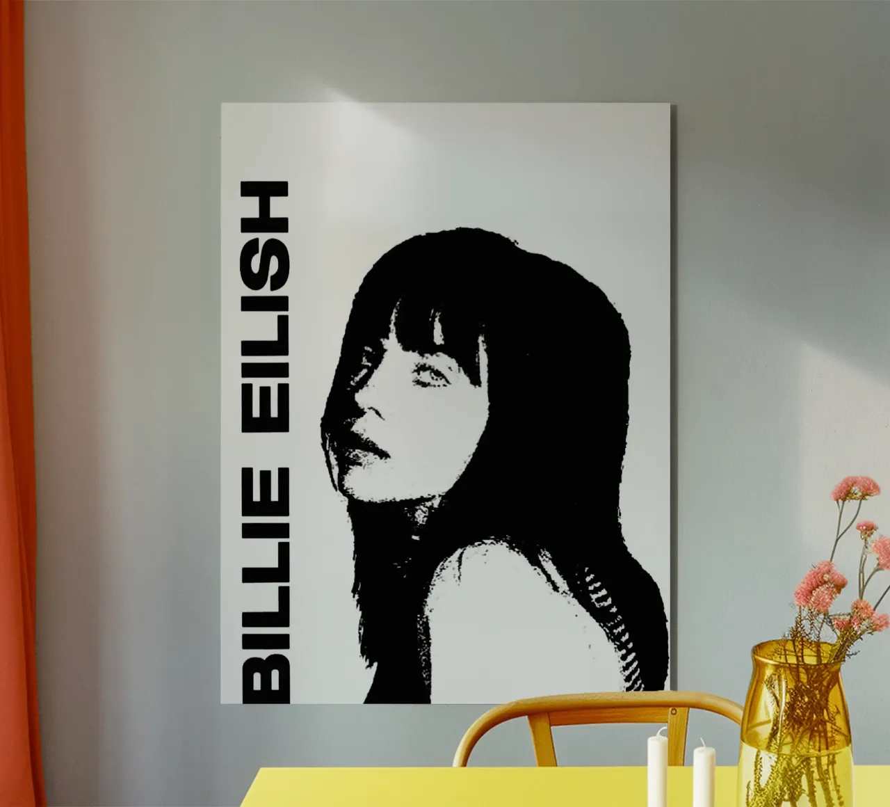 Billie Eilish alluminio dibond da vanhesling