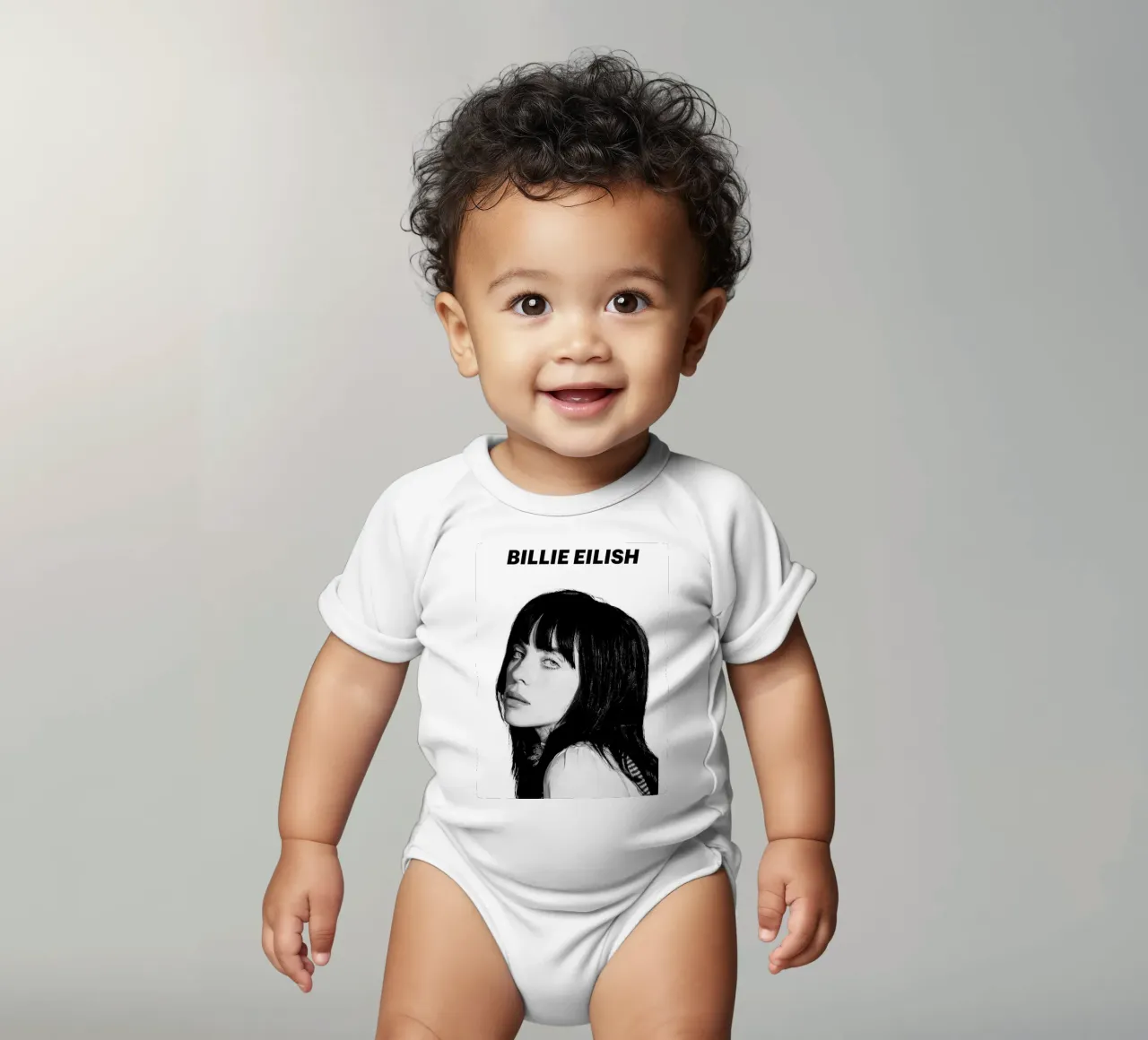 Billie Eilish body neonato maniche corte da vanhesling