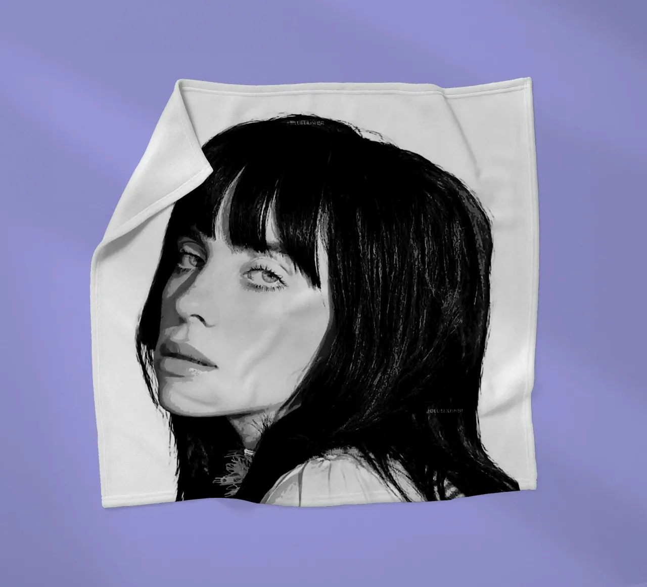 Billie Eilish coperta in pile da vanhesling