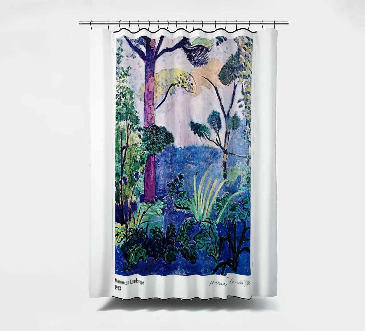 plant trees shower curtain by sazkia art