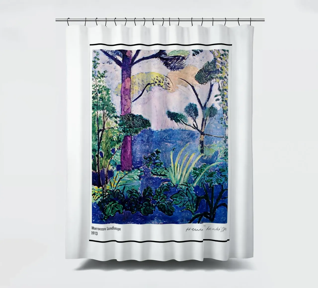plant trees shower curtain by sazkia art