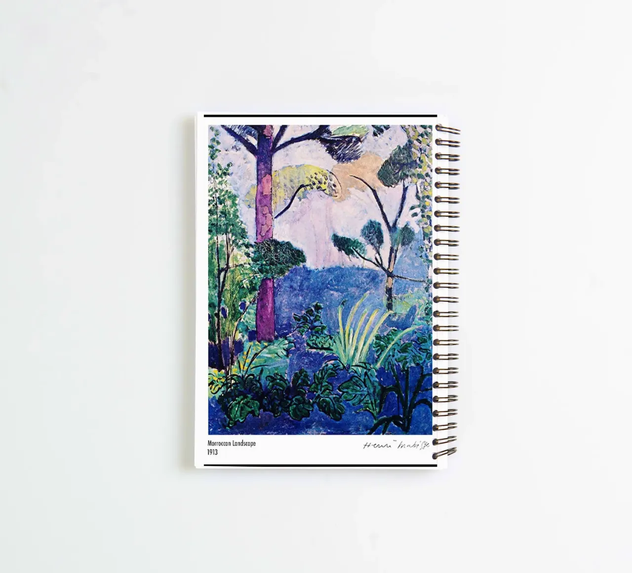 plant trees spiral notebook by sazkia art
