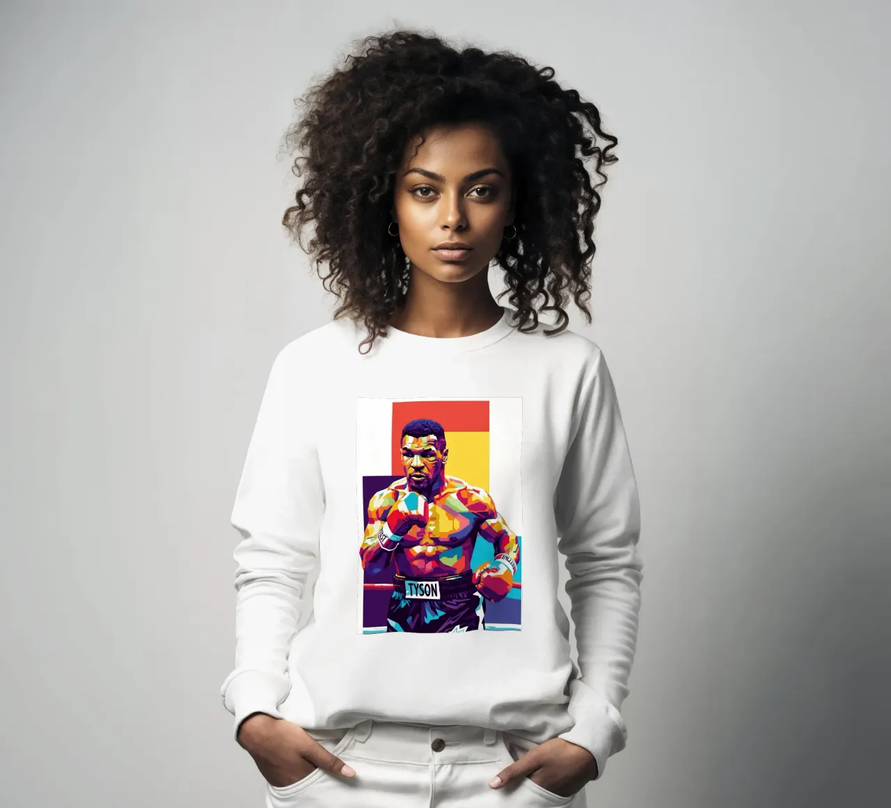 Mike Tyson WPAP art style sweatshirt by Hantamrata