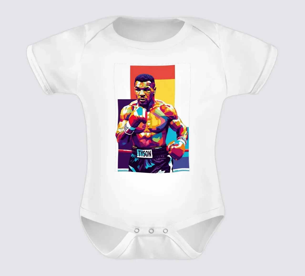 Mike Tyson WPAP art style body neonato maniche corte da Hantamrata