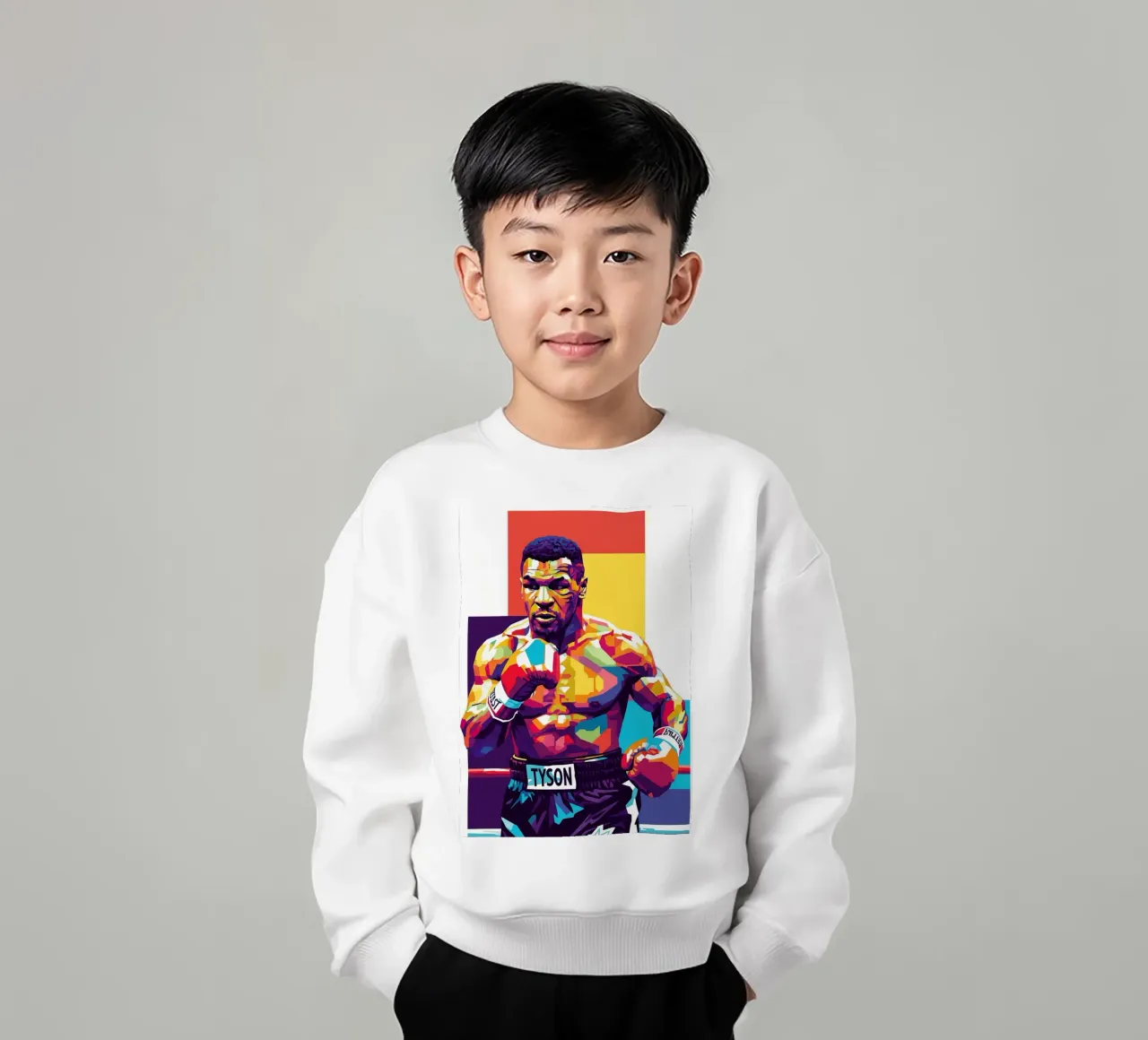 Mike Tyson WPAP art style felpa bambino da Hantamrata