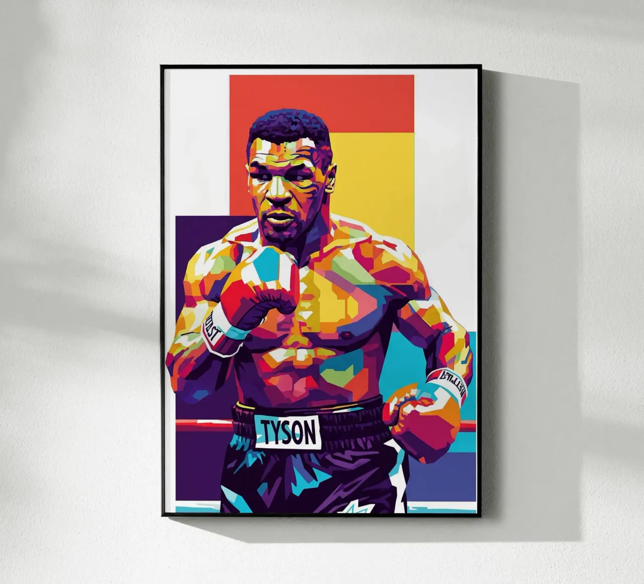 Mike Tyson WPAP art style plexiglass da Hantamrata
