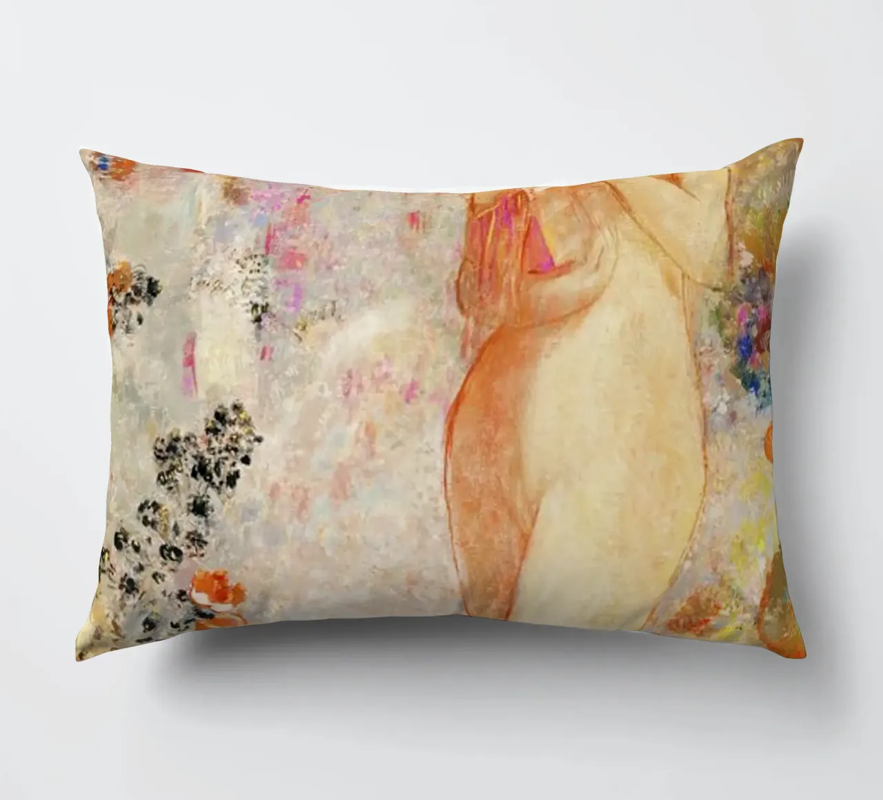 Pandora (1914) di Odilon Redon cuscino da Mostly Pink