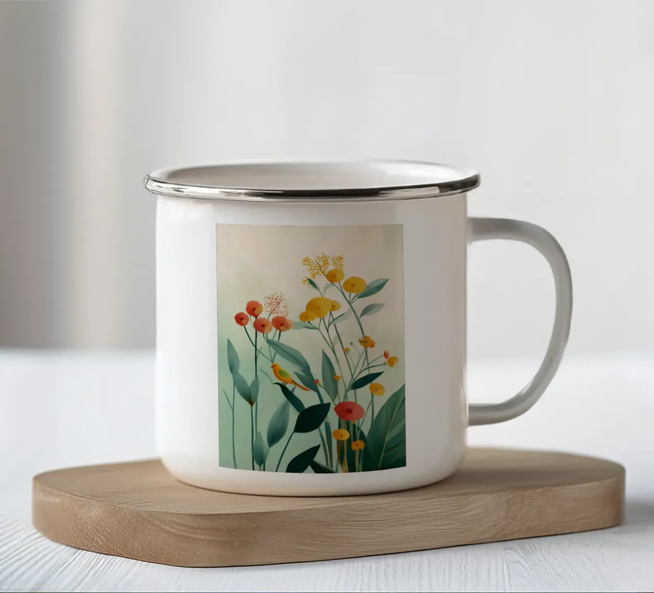 Tropical Song tazza in smalto da Clara August