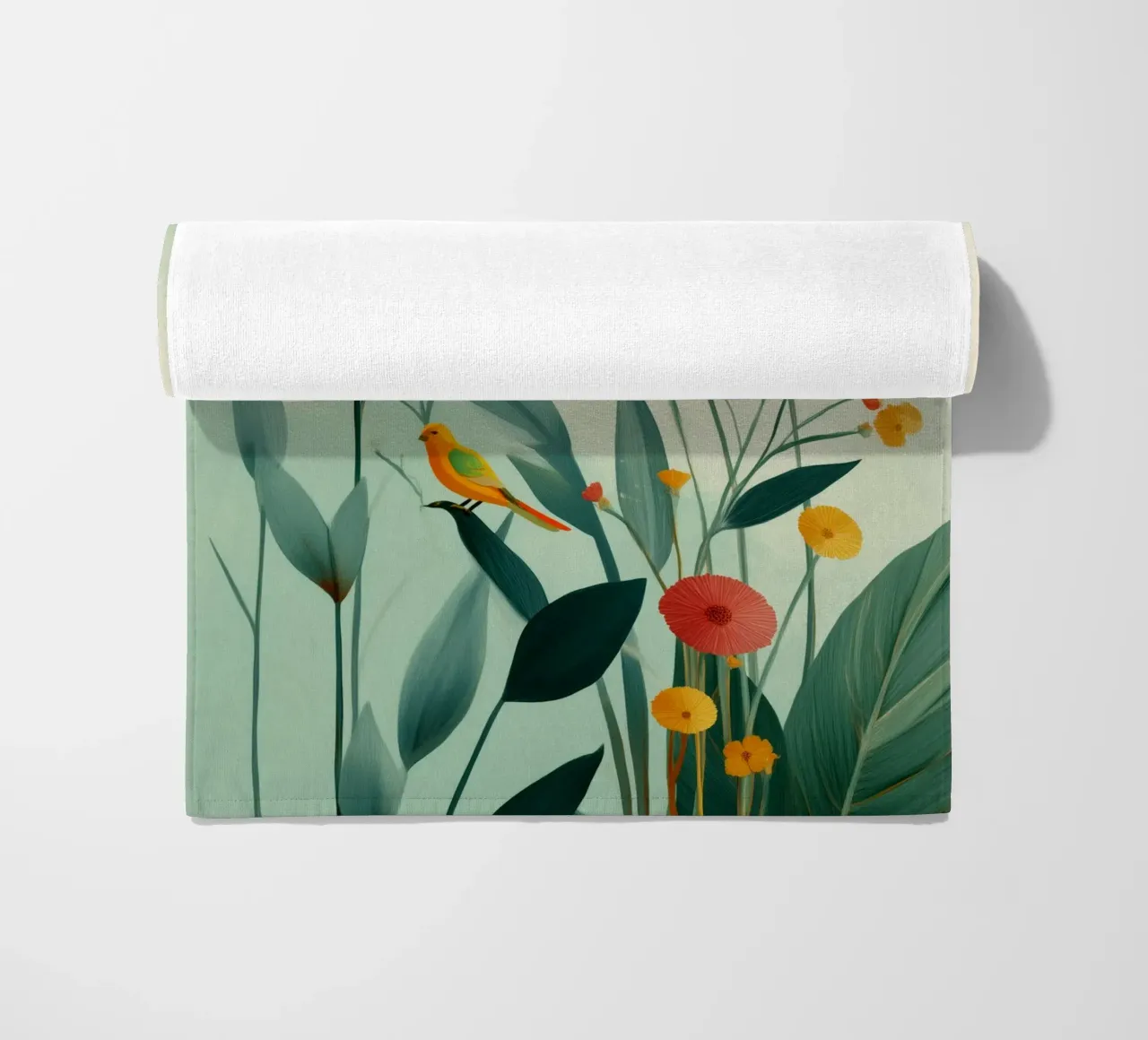 Tropical Song beach towel by Clara August
