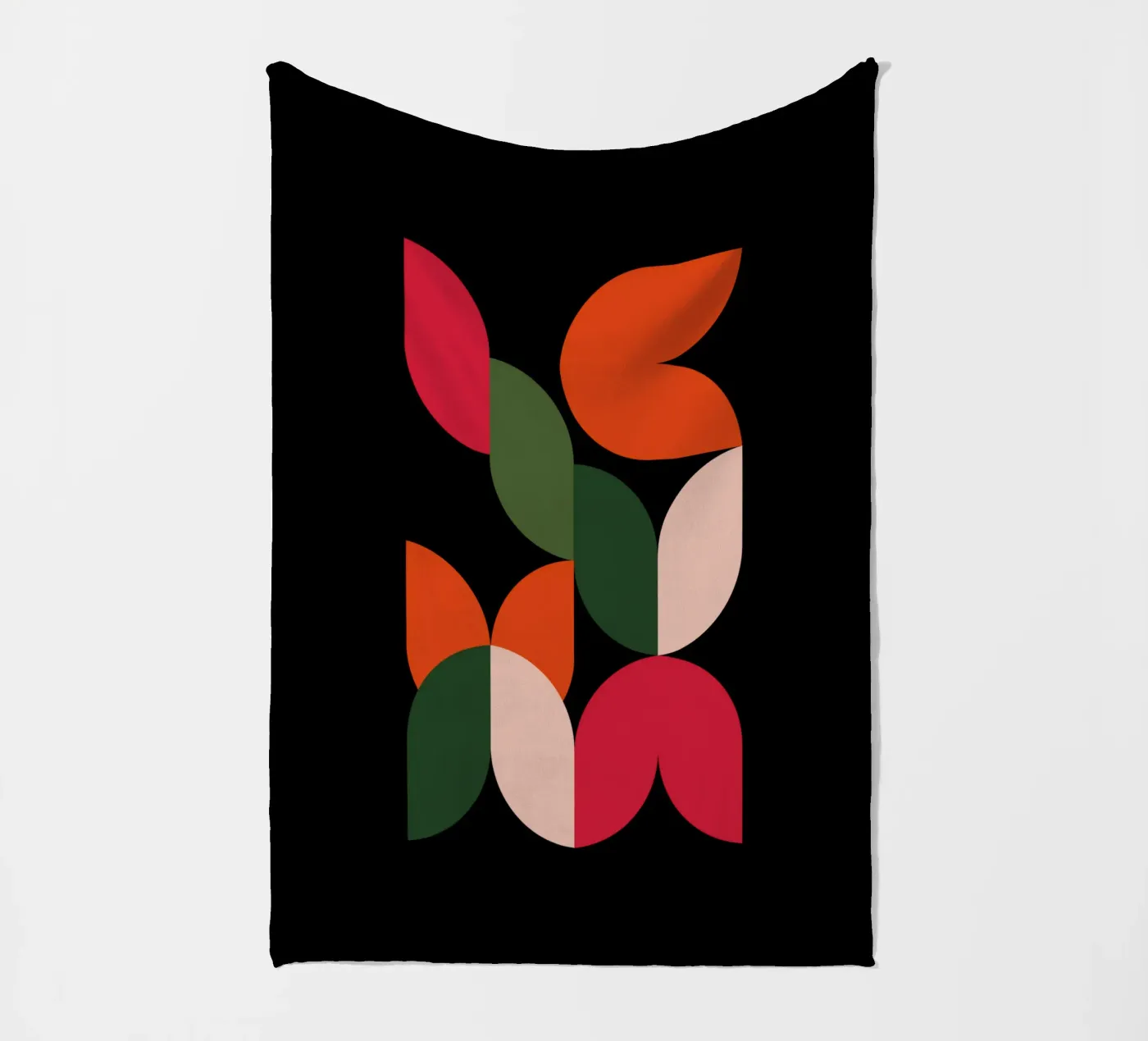 Leaf Cascade plaid polaire de Dream Print Designs