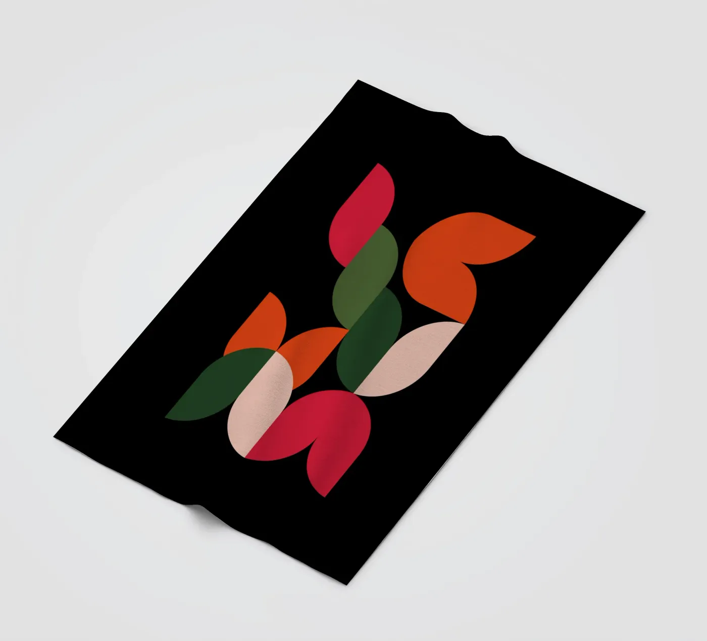 Leaf Cascade plaid polaire de Dream Print Designs