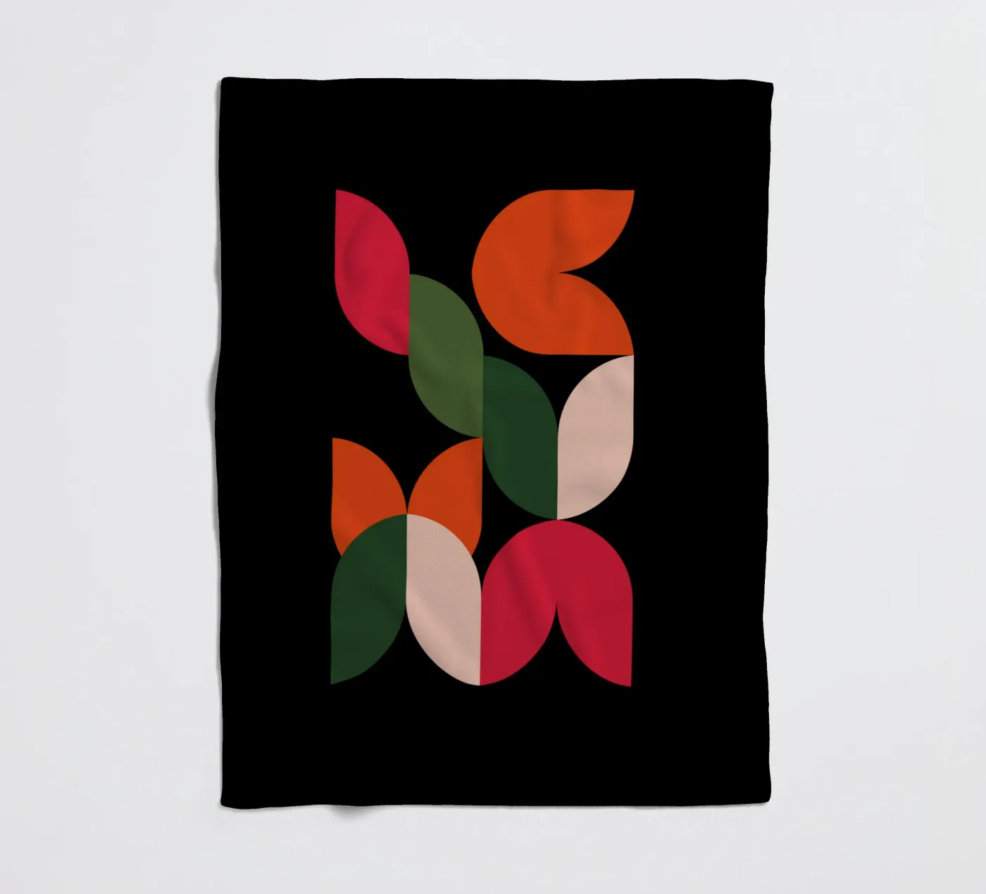 Leaf Cascade plaid polaire de Dream Print Designs