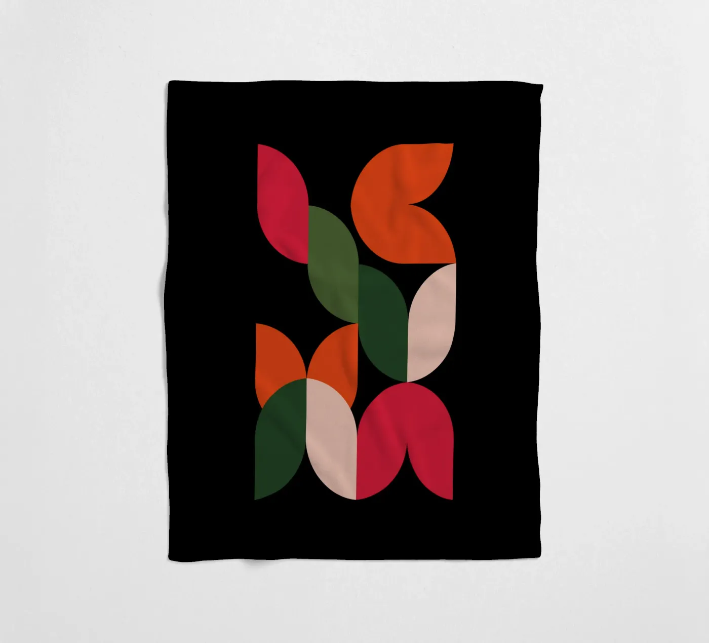 Leaf Cascade plaid polaire de Dream Print Designs