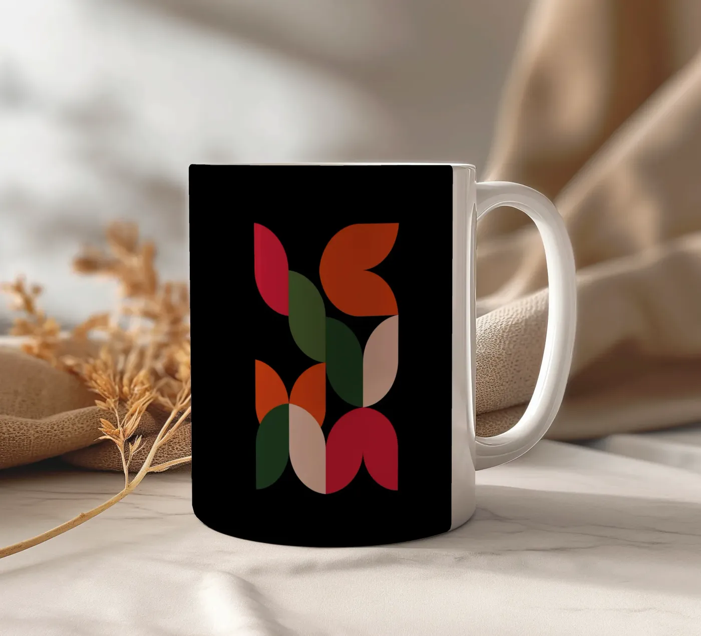 Leaf Cascade tazza in ceramica da Dream Print Designs