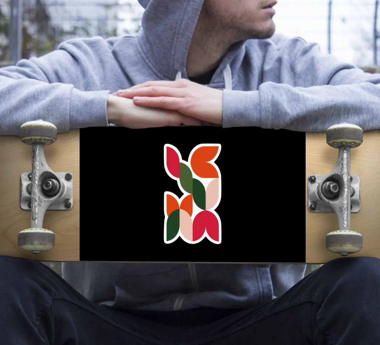 Leaf Cascade Sticker von Dream Print Designs