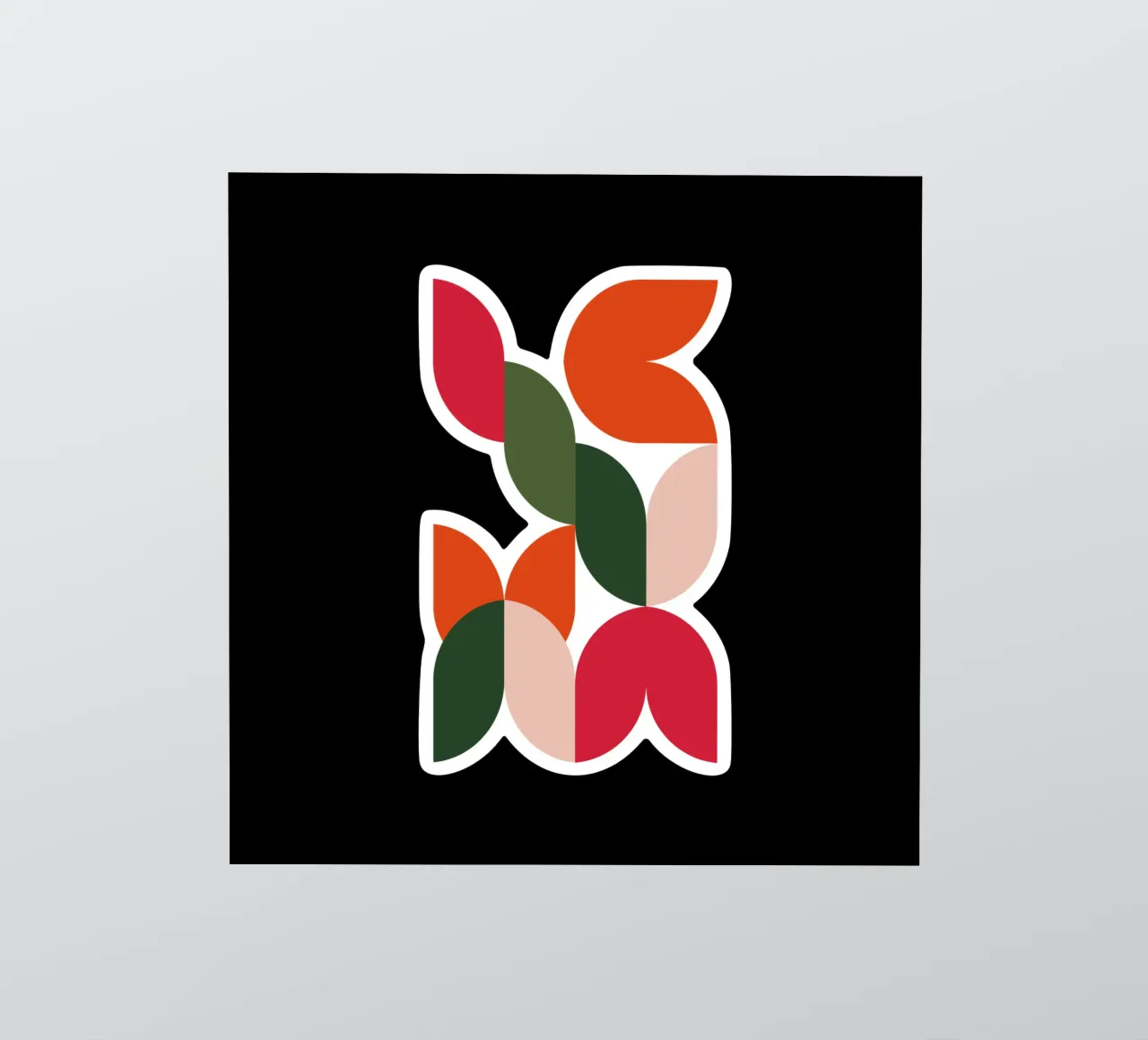 Leaf Cascade Sticker von Dream Print Designs