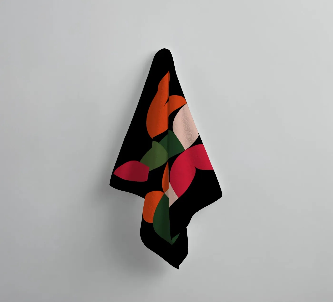 Leaf Cascade badhanddoek van Dream Print Designs