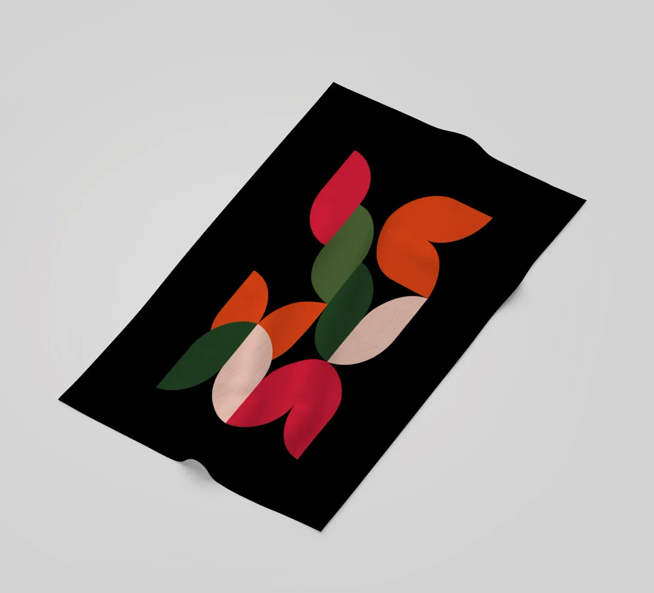 Leaf Cascade telo mare da Dream Print Designs