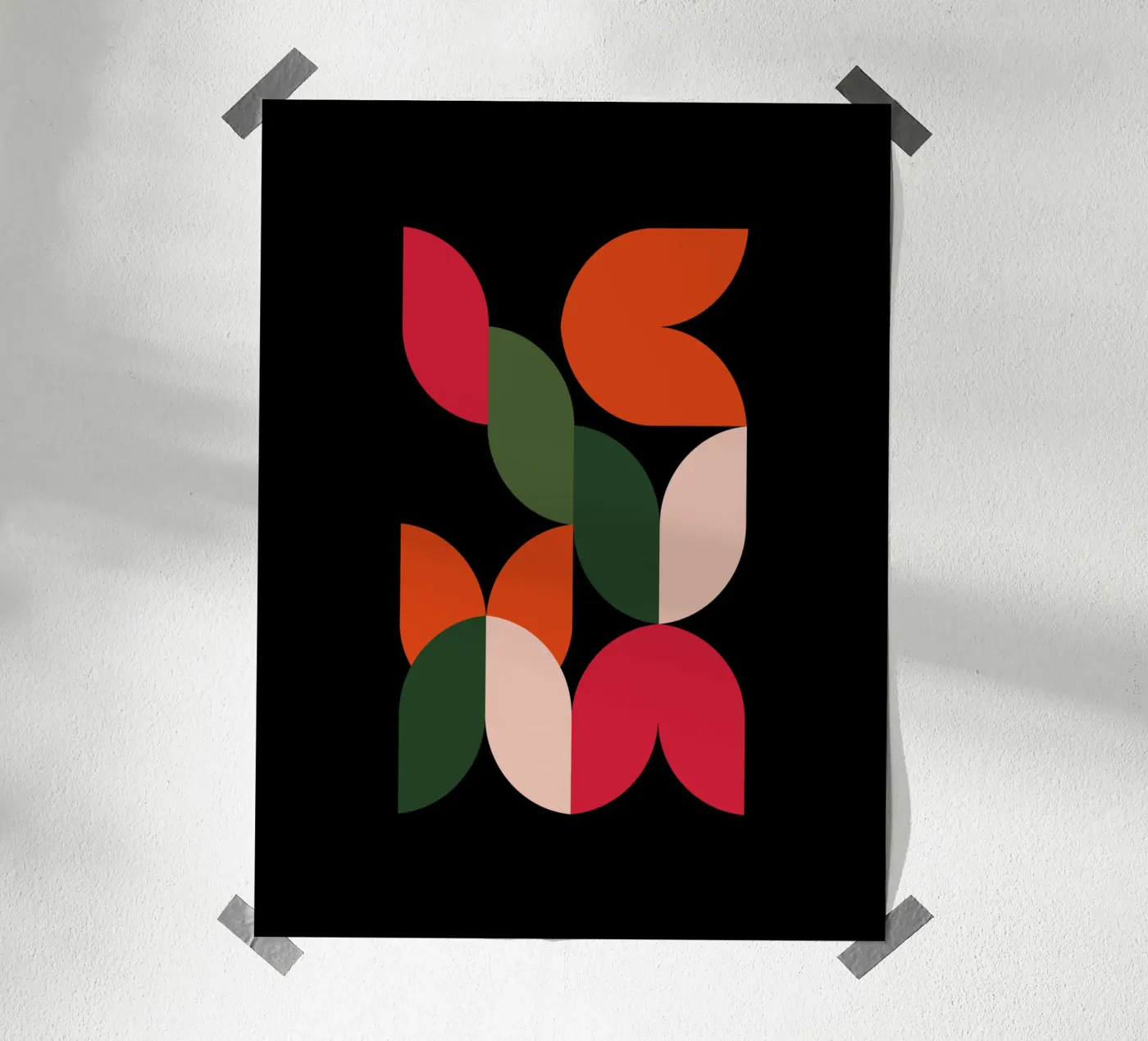 Leaf Cascade poster van Dream Print Designs