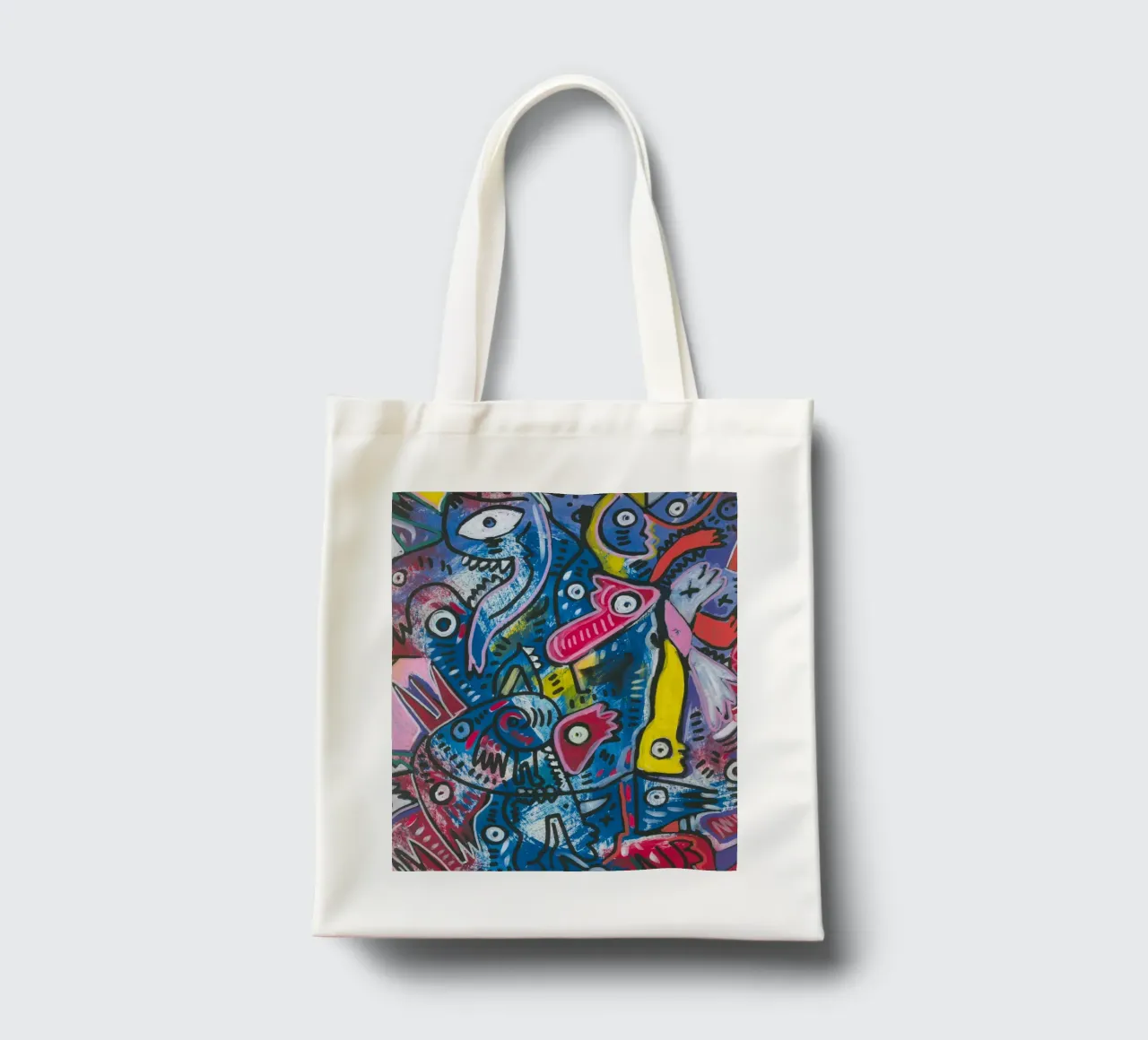 Graffiti Cool Mystic Creatures borsa in juta da Signorino