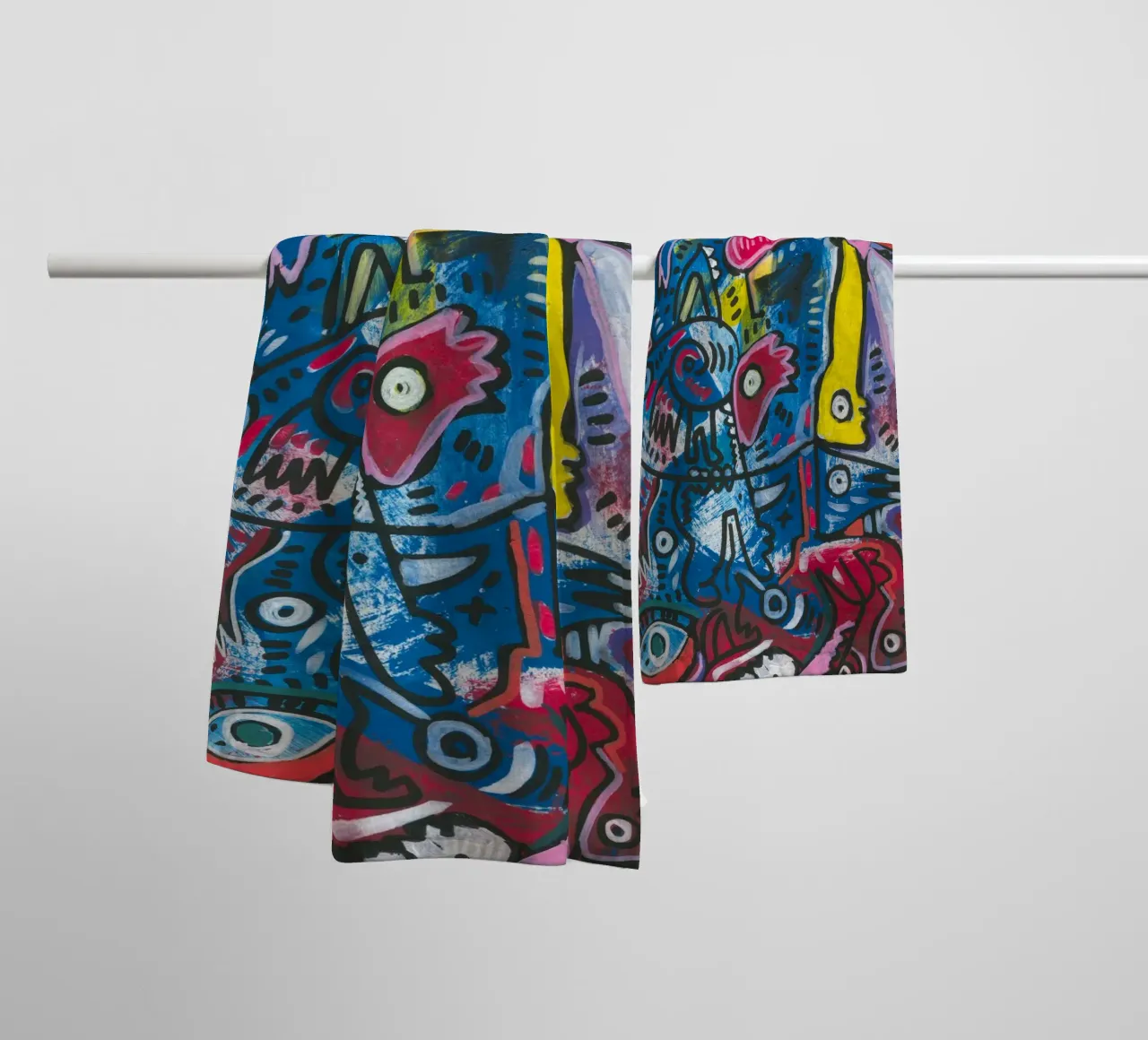 Graffiti Cool Mystic Creatures asciugamano da bagno da Signorino