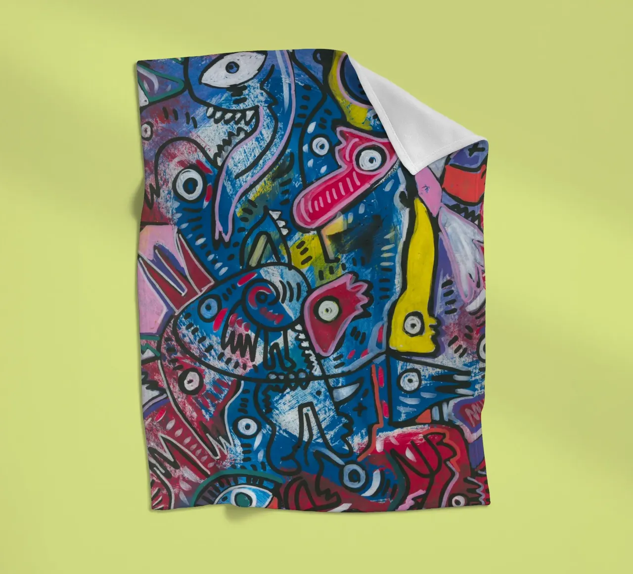 Graffiti Cool Mystic Creatures coperta in pile da Signorino