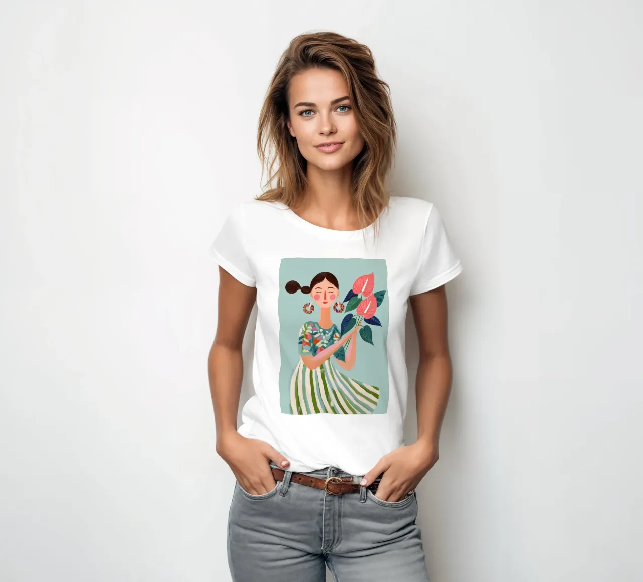 Color Is Her Love Language t-shirt da donna da Clara August