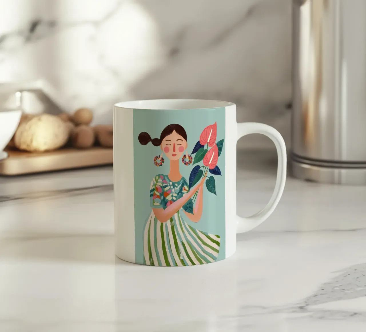 Color Is Her Love Language tazza in ceramica da Clara August