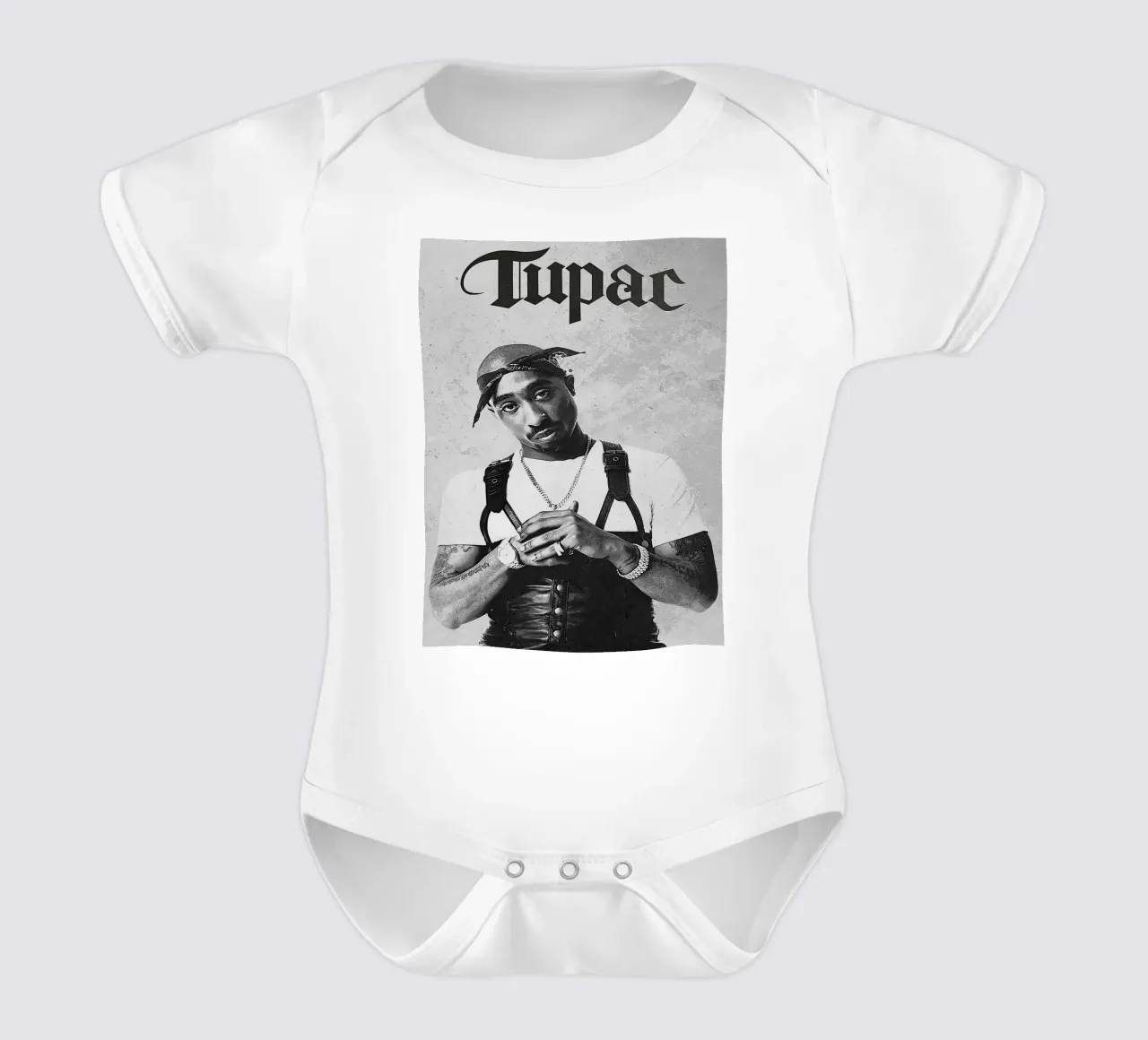 Tupac Shakur body neonato maniche corte da vanhesling