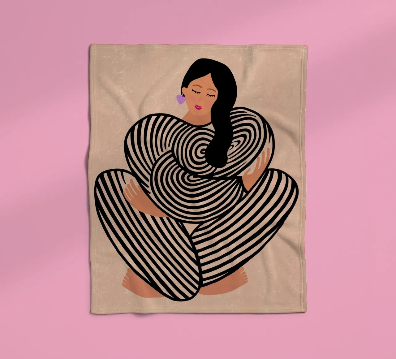 Selflove coperta in pile da datemyart