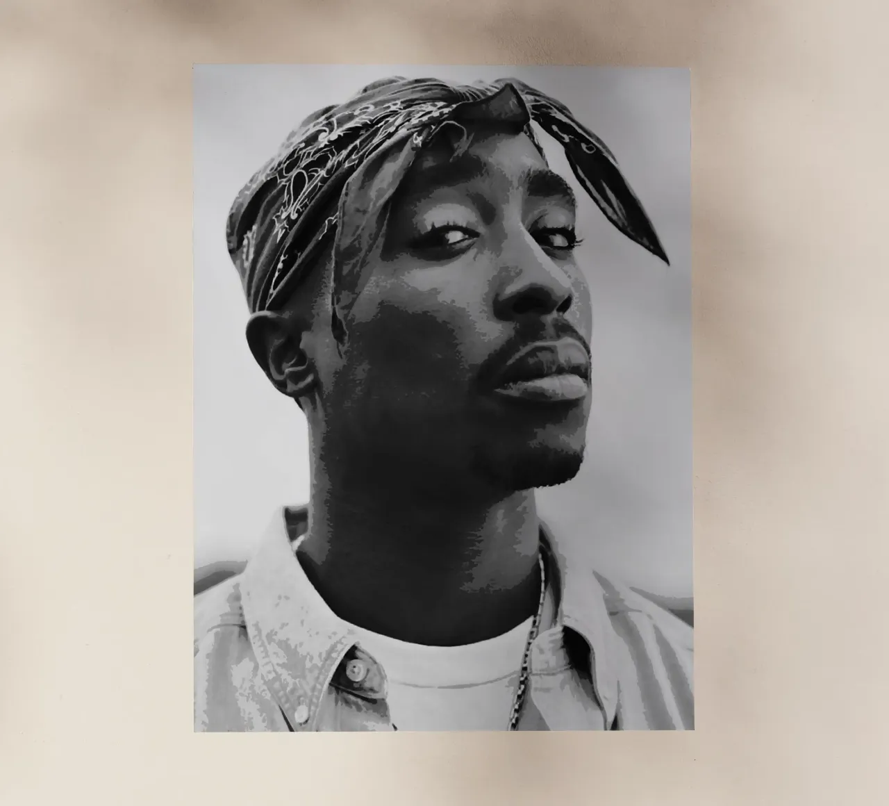 Tupac Shakur pellicola backlit da vanhesling