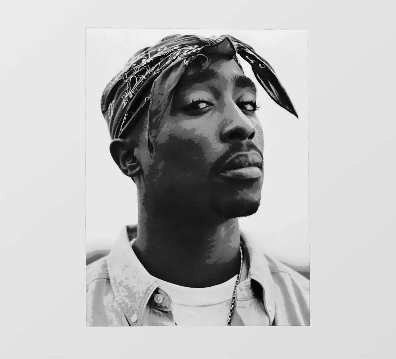 Tupac Shakur pellicola backlit da vanhesling