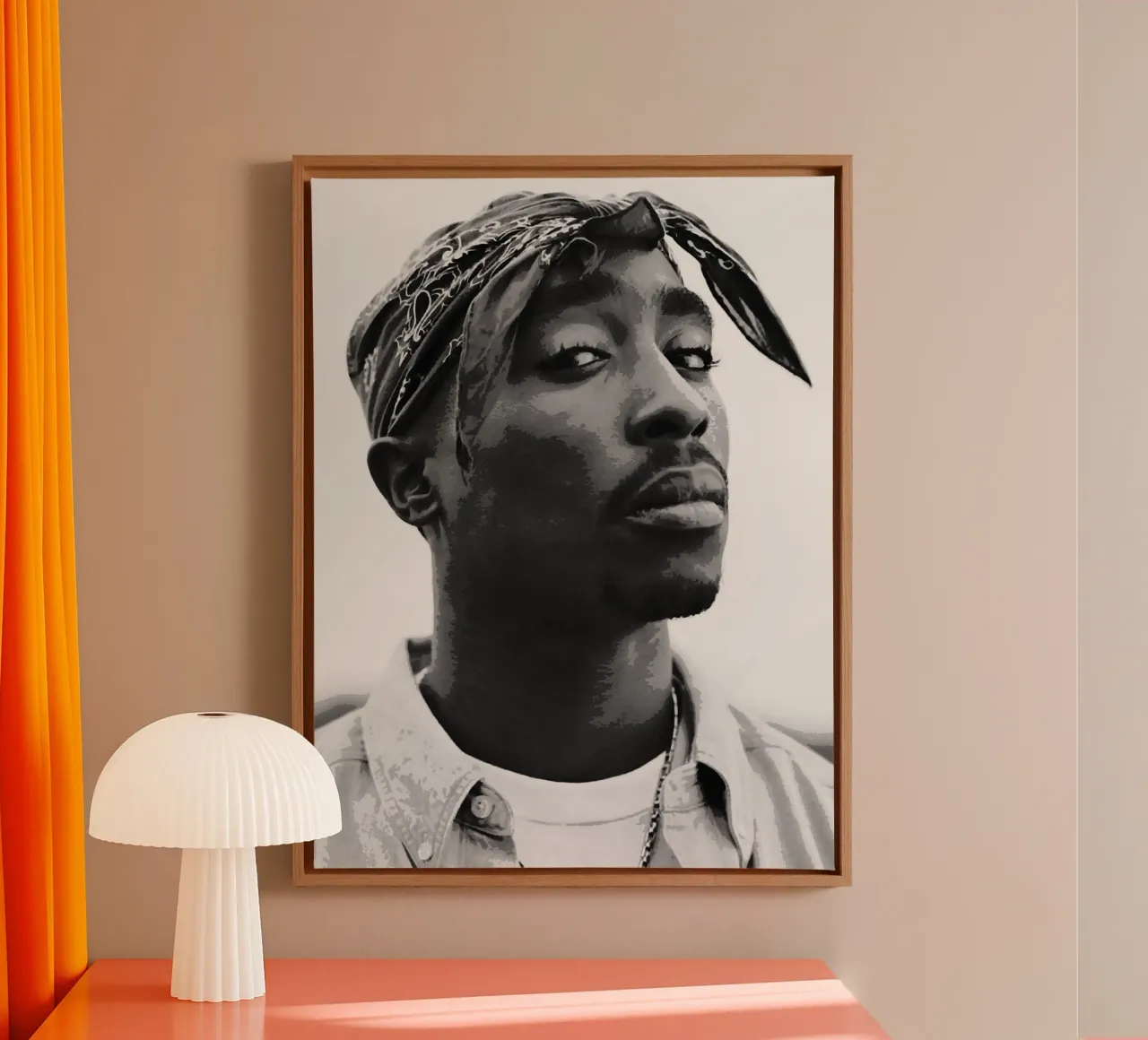 Tupac Shakur canvas by vanhesling