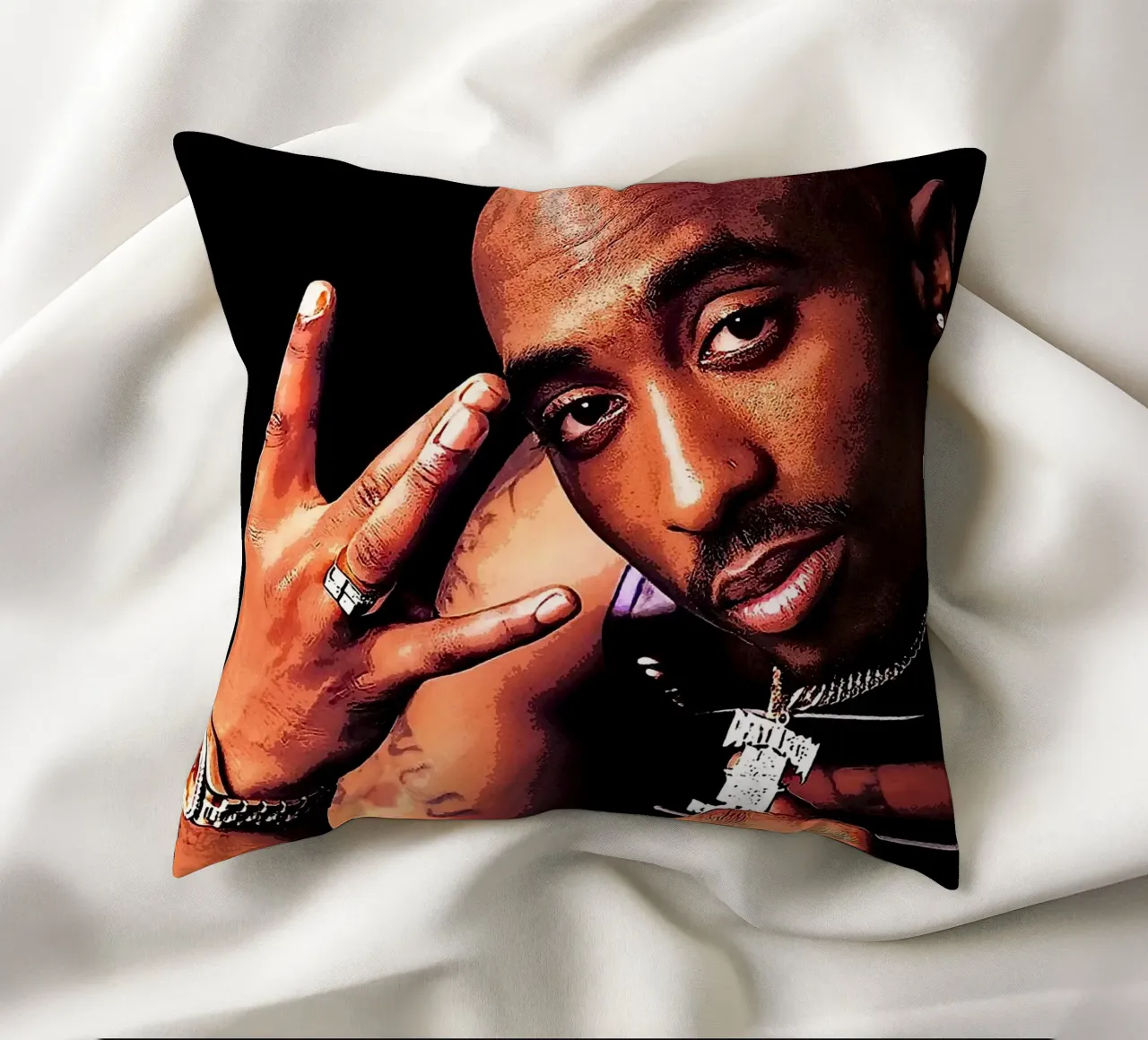 Tupac Shakur cuscino da vanhesling