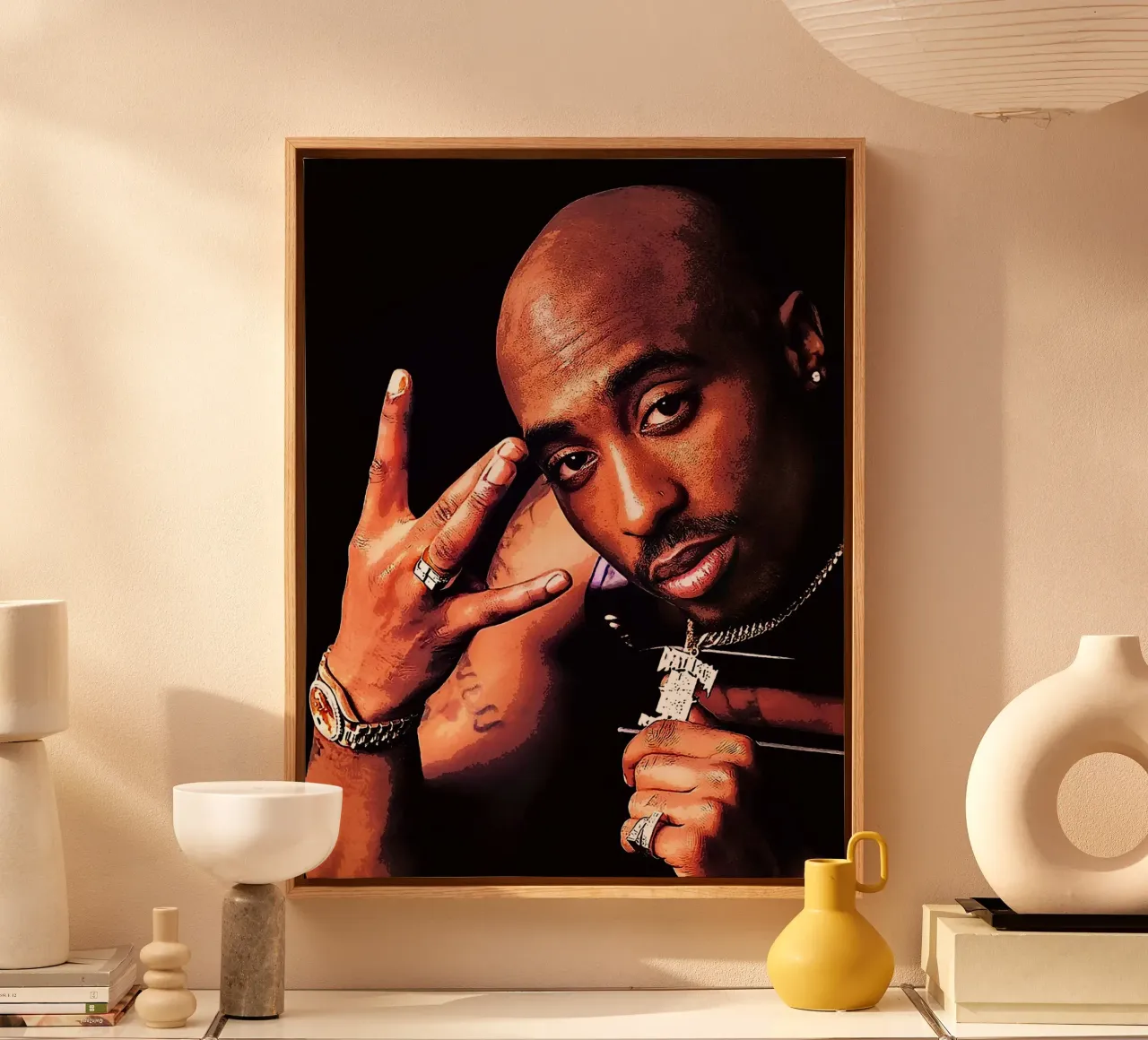 Tupac Shakur canvas by vanhesling