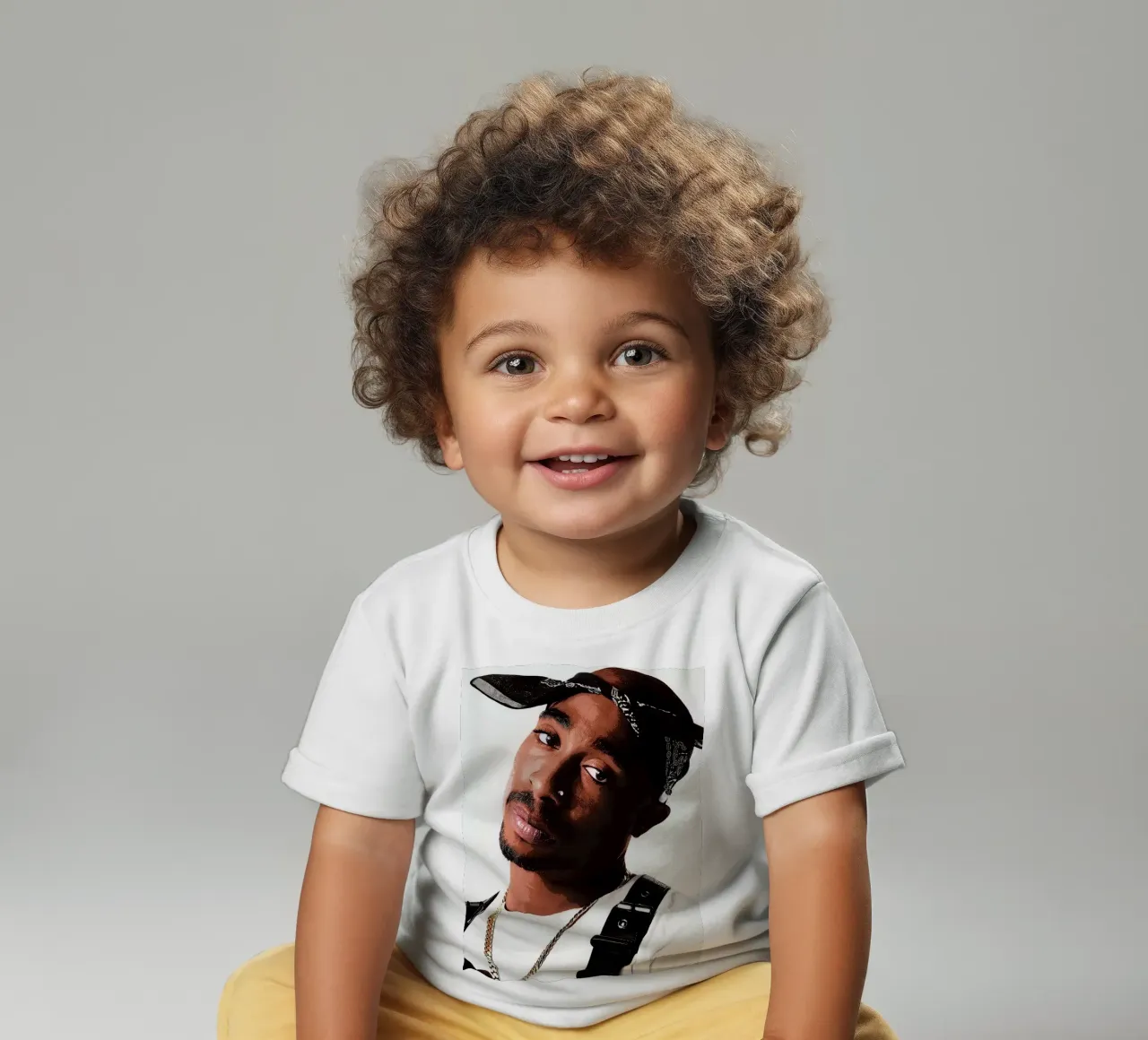 Tupac Shakur baby t-shirt by vanhesling