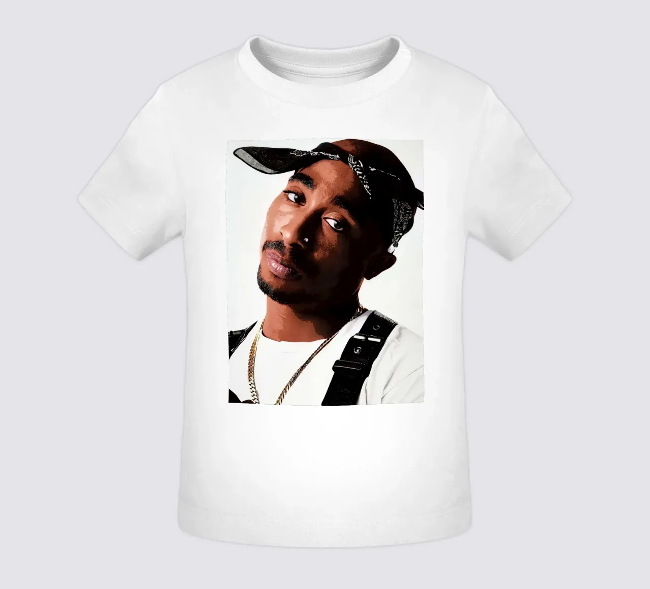 Tupac Shakur baby t-shirt by vanhesling