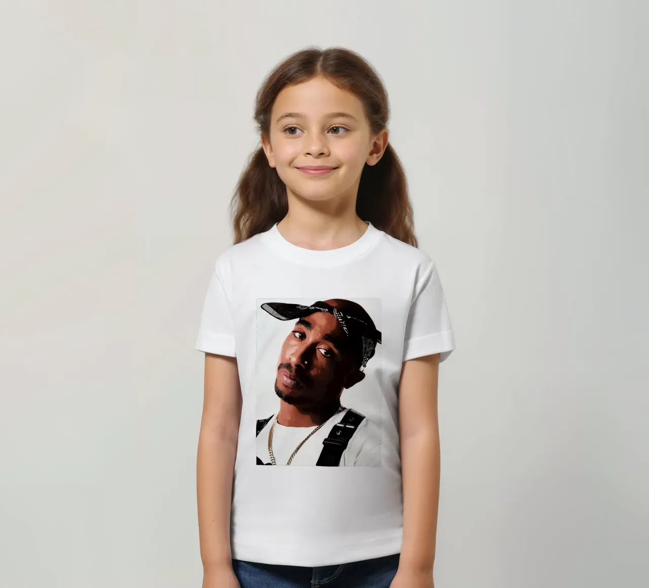 Tupac Shakur kids t-shirt by vanhesling